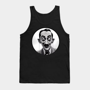 Salvador Dali Caricature Tank Top